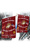 Load image into Gallery viewer, U.S. Marine Corps House Flag