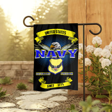 Load image into Gallery viewer, Navy Garden Flag