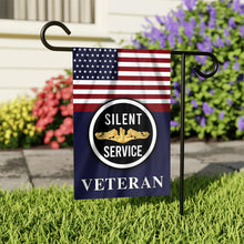 Load image into Gallery viewer, Silent Service Gold Garden Flag