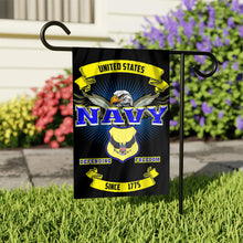Load image into Gallery viewer, Navy Garden Flag
