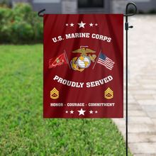 Load image into Gallery viewer, U.S. Marine Corps Garden Flag