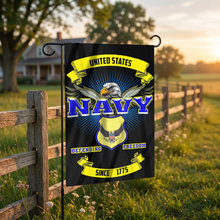 Load image into Gallery viewer, Navy Garden Flag