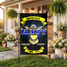 Load image into Gallery viewer, Navy Garden Flag