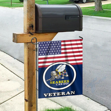 Load image into Gallery viewer, Seabees Veteran Garden Flag