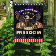 Load image into Gallery viewer, 250 Years of Freedom Garden Flag