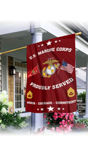 Load image into Gallery viewer, U.S. Marine Corps House Flag