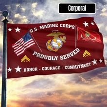 Load image into Gallery viewer, United States Marine Corps - Corporal Flag