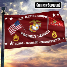 Load image into Gallery viewer, United States Marine Corps - Gunnery Sergeant Flag