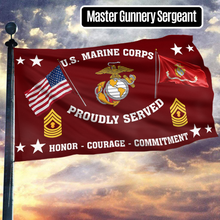 Load image into Gallery viewer, United States Marine Corps - Master Gunnery Sergeant Flag