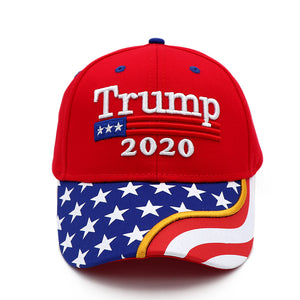 Trump 2020 Red USA Flag Hat
