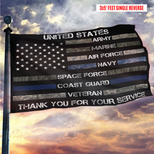 Load image into Gallery viewer, United States Thank You For Your Service Appreciation Flag