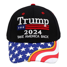 Load image into Gallery viewer, Trump Won - Save America Flag + Trump 2024 Flag bill Hat Combo