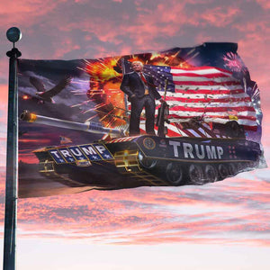 Donald Trump Rare Tank Flag – Respect The Look