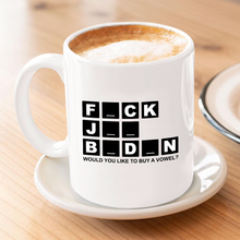 Load image into Gallery viewer, FJB Wheel of Fortune 11 oz. White Mug