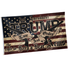 Load image into Gallery viewer, TRUMP 2020 LNO 2nd Amendment Flag
