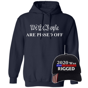 We The People Are Pissed Off Apparel with 2020 Was Rigged Hat Bundle
