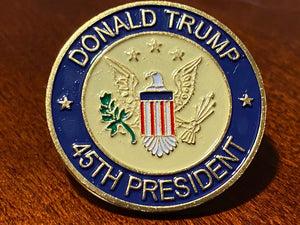 45th President & Trump 2020 Pin - 2pc Trump Pins Combo Deal