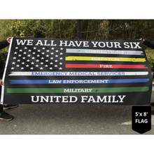Load image into Gallery viewer, We All Have Your Six United Family - USA Flag