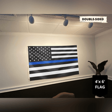 Load image into Gallery viewer, Thin Blue Line Flag