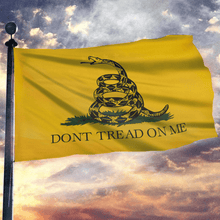 Load image into Gallery viewer, Gadsden Don&#39;t Tread On Me Sherpa Blanket - 50x60 + Free Matching 3x5 Single Reverse Flag