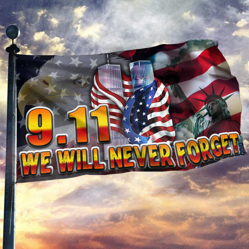 Liberty - 9.11 - We Will Never Forget Flag (RTL)