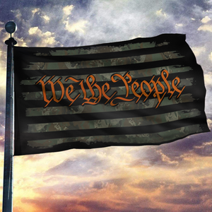 We The People - Camo Orange Flag