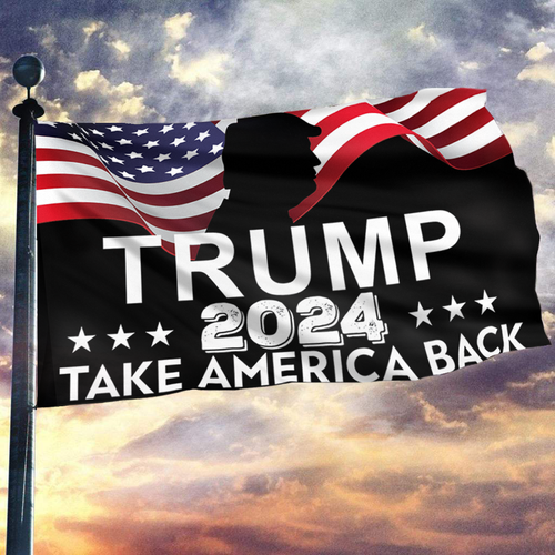 Take America Back Trump 2024 Shadow Flag