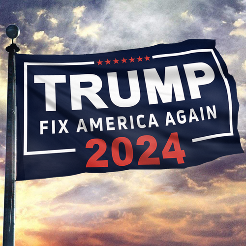 TRUMP Fix America Again 2024 Flag