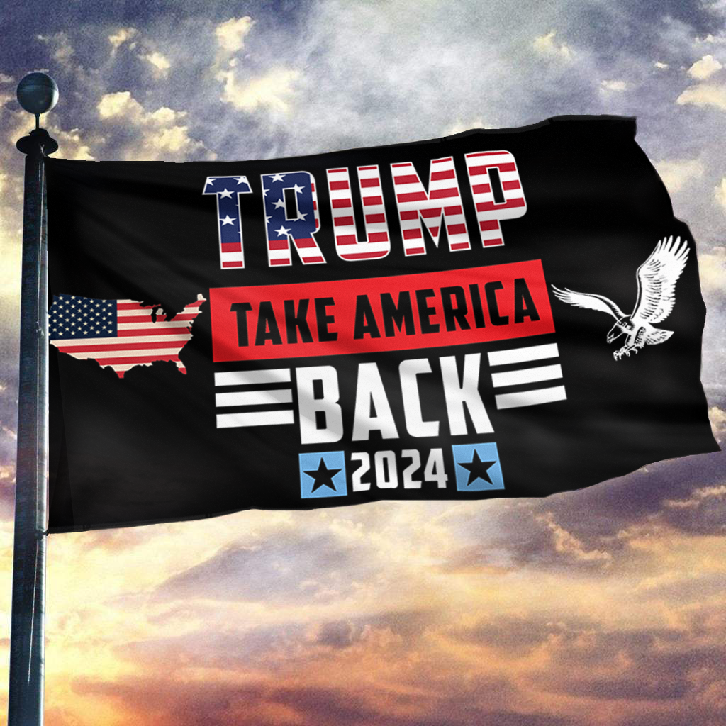 Trump Take America Back Eagle USA Flag