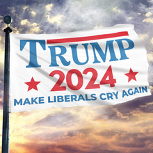 Load image into Gallery viewer, Trump 2024 Make Liberals Cry Again Flag