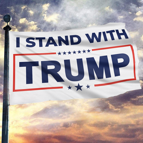 I Stand With Trump Flag