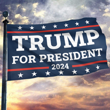 Load image into Gallery viewer, Trump For President 2024 Flag