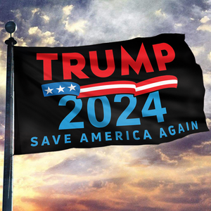 Trump USA 2024 Save America Again Flag