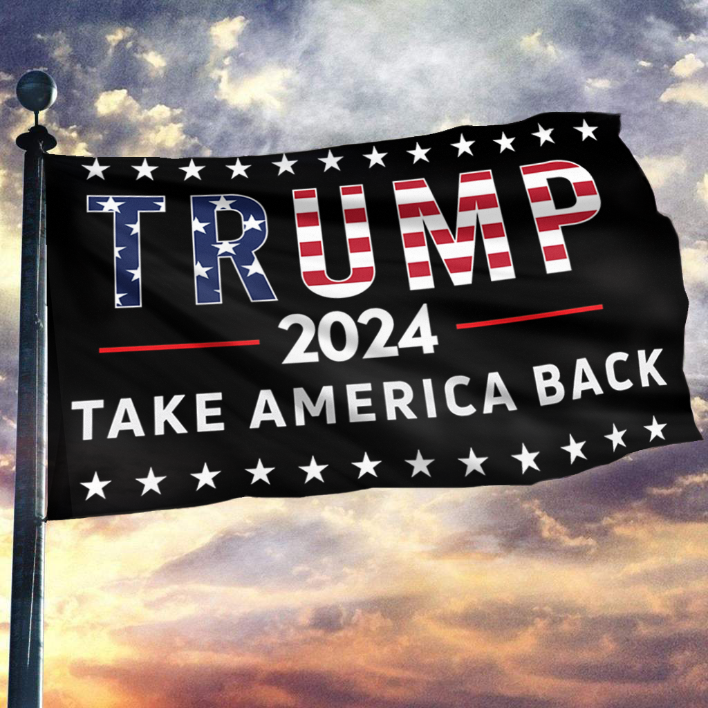 USA Trump 2024 Take America Back Flag