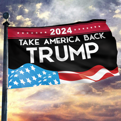 2024 Take America Back Trump Flag