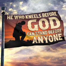 Load image into Gallery viewer, He Who Kneels Before God Flag