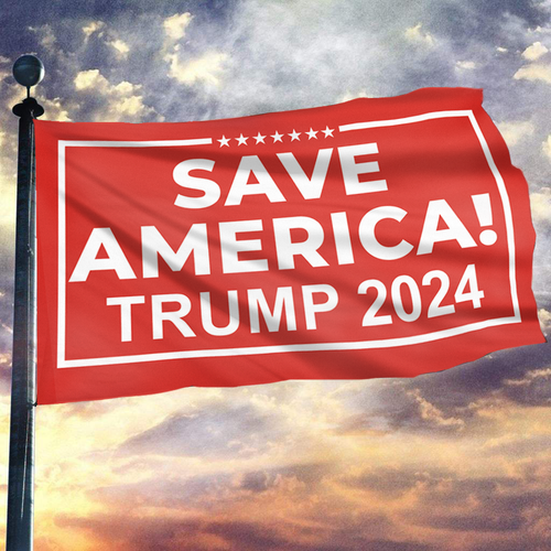 Save America Trump 2024 Red Flag