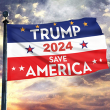 Load image into Gallery viewer, Trump 2024 Save America Red Blue Flag