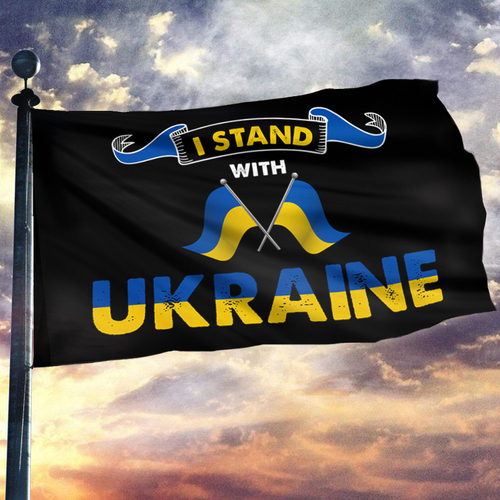 Support Ukraine - I Stand With Ukraine Flag