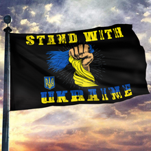 Load image into Gallery viewer, Stand With Ukraine Flag