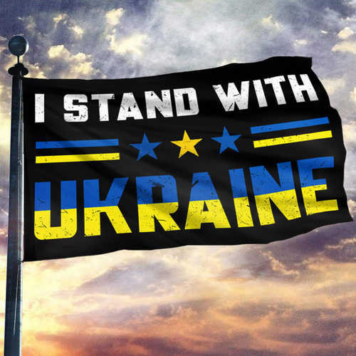 I Stand With ★★★ UKRAINE FLAG