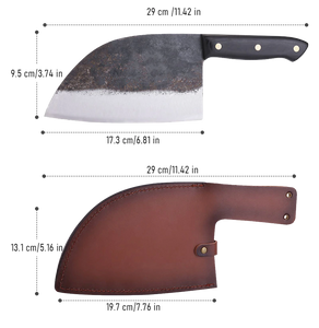 Traditional Handmade Forged Knife - High Carbon Butcher Bone Chopper Knife