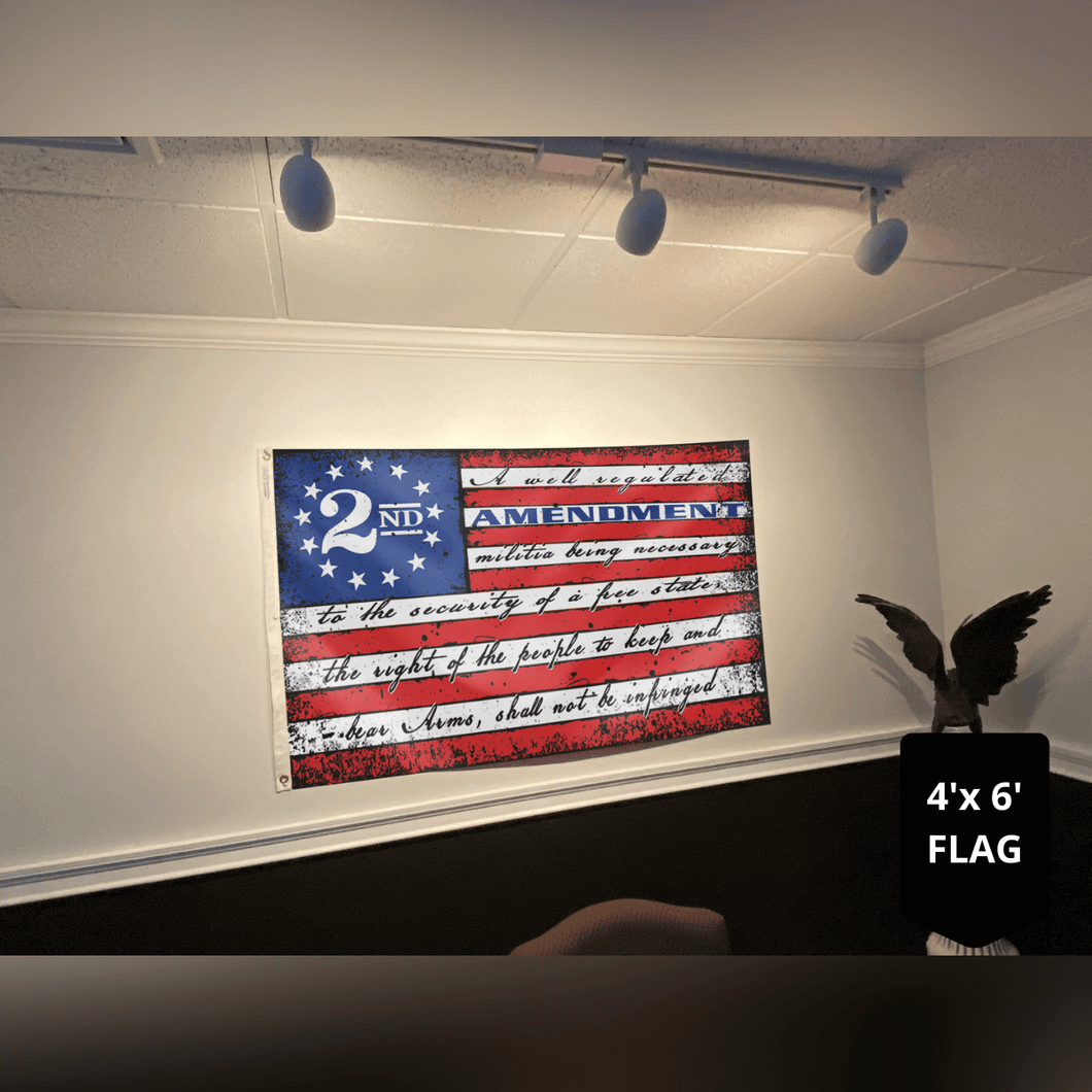 This Well Defend 2nd Amendment Vintage American 4x6' and 5x8' Flag