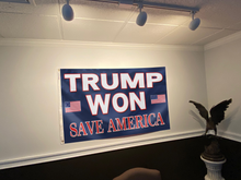 Load image into Gallery viewer, Trump Won - Save America Flag