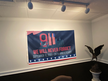 Load image into Gallery viewer, September 11 - We Will Never Forget Flag