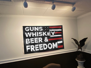 Guns, Whiskey, Beer and Freedom Flag (RTL)