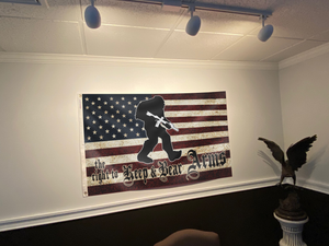 The Right To Keep and Bear Arms - Bigfoot USA Flag
