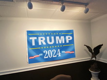 Load image into Gallery viewer, TRUMP 2024 USA Blue Flag