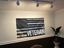 Load image into Gallery viewer, USA Veteran Flag - Military Branches Stripes Flag (RTL)