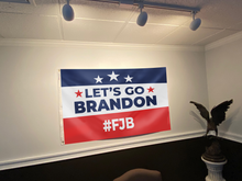Load image into Gallery viewer, Let&#39;s Go Brandon FJB Hashtag Flag